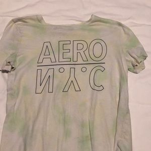 Light green tie-dye Aero shirt
